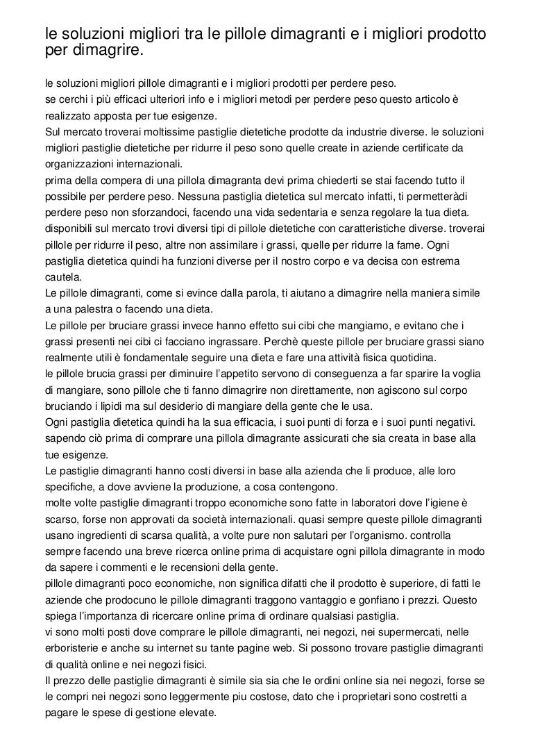 migliori pillole dimagranti approvate dalla fda